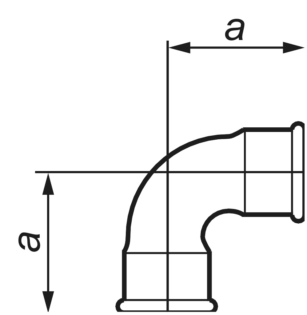 GF  2a  Bogen 1 1/2" verzinkt